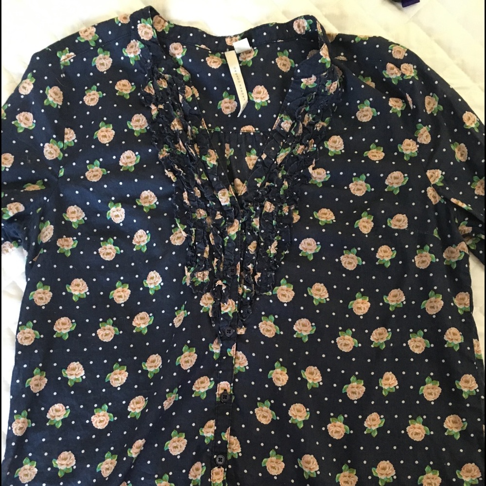 Navy dainty Lauren Conrad tunic